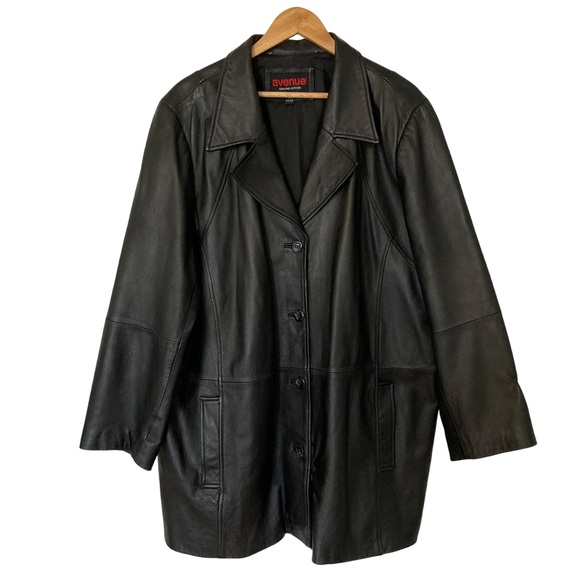 Avenue Jackets & Blazers - Vintage 90s Avenue Blazer Style Leather Jacket